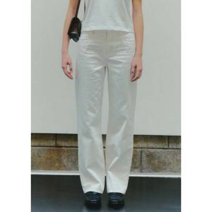 [플랙진]여성 스트레이트 M07 화이트 데님팬츠 (PJTF5LGM076)