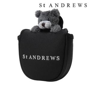 [세인트앤드류스]공용 후드 테디베어 말렛형 퍼터 커버 (831E1CVA04BK)