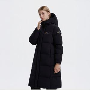 내셔널지오그래픽N254WDW860 여성 카이만 프로 롱기장 구스다운 점퍼 BLACK