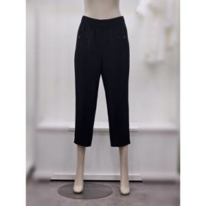 [프렐린]RPP253S20 블랙 허리밴딩 가을 캐쥬얼 팬츠