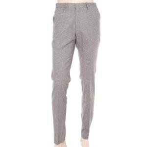 런던포그 세이브존04 글렌체크 슬림핏 이밴드 팬츠 슬랙스 ZLFIS302