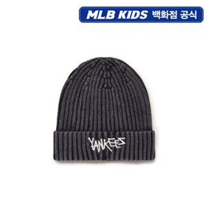 [MLB키즈] 스톤 워싱 골지 비니 (7ABNB0156-50BKS)