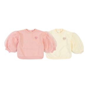 [아가방]캔디오간자맨투맨티셔츠(IVORY,PINK) 01P731053