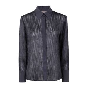 페세리코 시어 패브릭 포인트 칼라 슬림 셔츠 E06264 4789A 05A