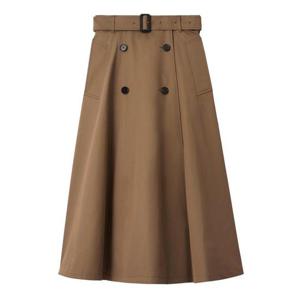 버버리 롱 스커트 8113541 CLAY BROWN