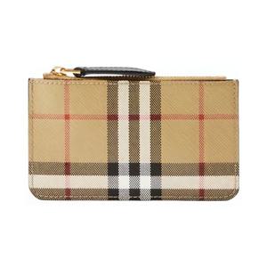 버버리 여성 체크 지퍼 아카이브 베이지 지갑 8070420