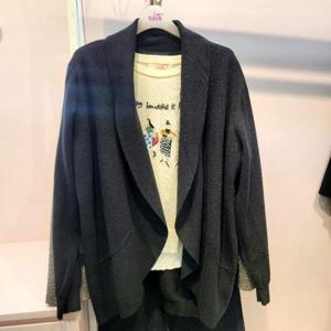 수스 HC07 숄 가디건 S254BKTA59