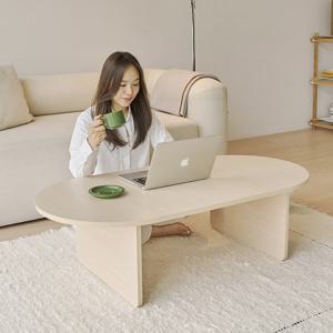 마켓리더 페이블 타원형 좌식 쇼파 테이블 1200