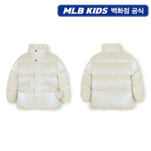 [MLB키즈PG] 프리즘 걸스 하트키링 글로시 숏 덕다운 (7FDJB1056-50IVS)