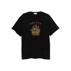 알렉산더 맥퀸 반팔 티셔츠 839224 Black