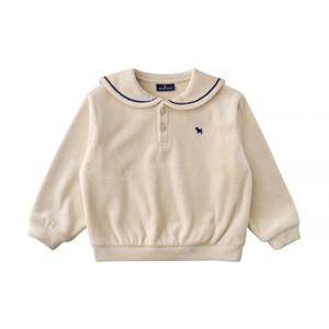 블루독스튜디오 [블루독](CR)세일러벨로아스웨트셔츠(25C7533452) FW25겨울상품 여아티셔츠