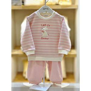 아가방 세이브존02 핑크 스트라이프맨투맨상하세트 02s753006