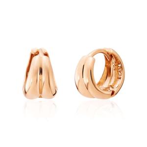 [비앤비골드] 14K 더블 물방울 원터치 링귀걸이 한쌍 LOE42145