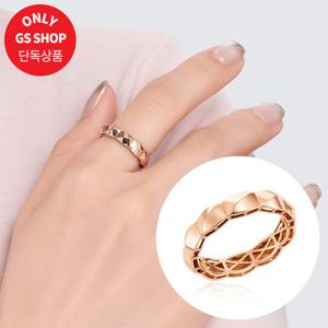 *3월특가* [GS단독상품] [비앤비골드] 14K 볼륨 지오 엣지컷 올밴드 할로우링 반지 SRS42137