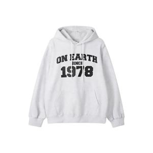 [리빌모아]남자 1978 오버핏 기모 후드 티셔츠 RM-TSK-Q058-백멜