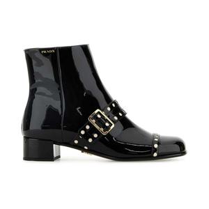 26 SS 프라다 스퀘어 토우 페이턴트 피니시 부츠 1T817NF035069