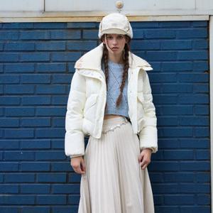 [에고이스트] ER4TD904 니트 탈부착 구스 숏 점퍼 (25년 겨울)