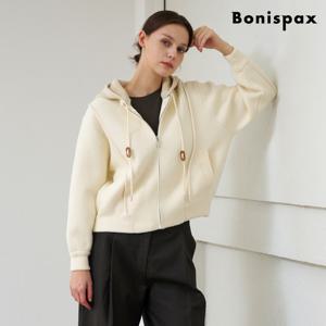 [보니스팍스(여성의류)]배색 포인트 후드 집업 가디건 (XP4CK009L0)