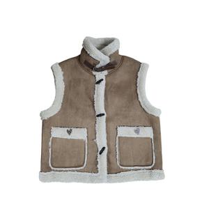 [르니앤맥코이(여성)]인조양털 차이나무스탕조끼(MM12MV007HJY)