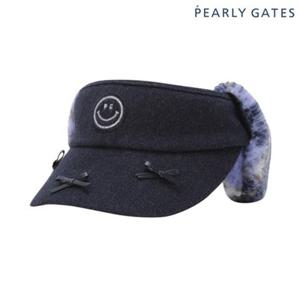 [파리게이츠] 521E4CP481 여성 스마일 배색 이어워머 썬바이저 (사은품증정)