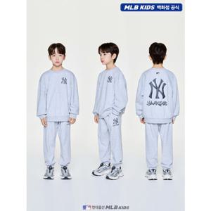 [MLB키즈US] (7AS2B0956-50MGL) 스트릿 베이직 아트웍 기모 맨투맨 세트 아동맨투맨세트 키즈맨투맨세트