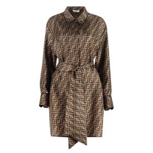 펜디 미디 원피스 FDB613A8G3 F1440 brown