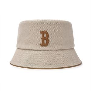 MLB모자 JQT 3AHTVL14N-43CRD 베이직 레더 로고 캔버스 버킷햇