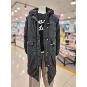 주)소이 세이브존01 겨울 블랙 야상 패딩 롱점퍼 25W0951