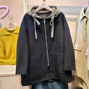 수스 HC07 니트후드하프울코트 S261NCO152