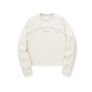 디스커버리긴팔티 TQT DWMT91046-IVM 여성 세미크롭 기모 맨투맨