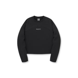 디스커버리긴팔티 TQT DWMT91046-BKS 여성 세미크롭 기모 맨투맨