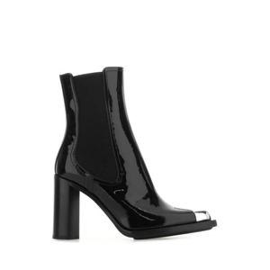 알렉산더맥퀸 여성 블랙 레더 첼시 부츠  718857WIA3G 1081