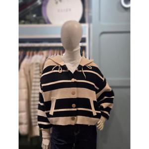 클리지 세이브존03 클리지 후드스트라이프 가디건 AGCP8WKC24A