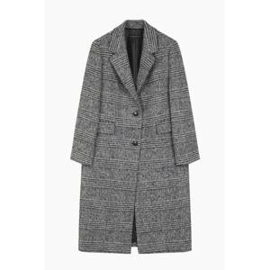 [시슬리]레오나르도 체크 싱글 테일러드 코트 SACT50561