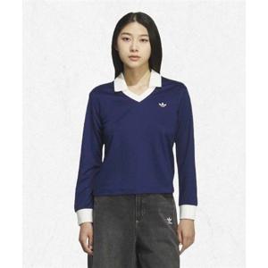 아디다스 ADIDAS 브이넥 롱 슬리브 티 - 다크블루 KD1471 2479100