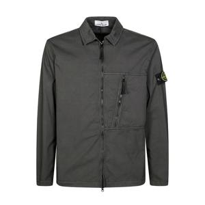 스톤아일랜드 코튼 리드그레이 남성 오버셔츠 K2S15 1200003 S0010 V0062