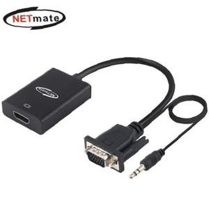 넷메이트 VGA RGB 스테레오 to HDMI 컨버터 NM-VH015