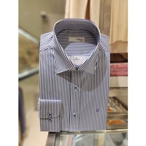 듀퐁셔츠 슬림핏 긴팔 SE6SM21LS366SBU 스트레치 스트라이프