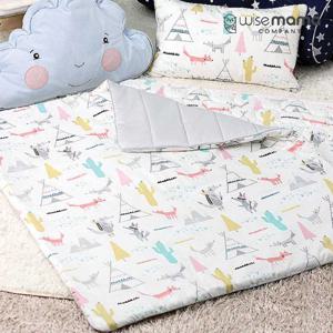 와이즈마마 유아 순면 차렵이불 분리형 낮잠이불 단품 헌팅폭스
