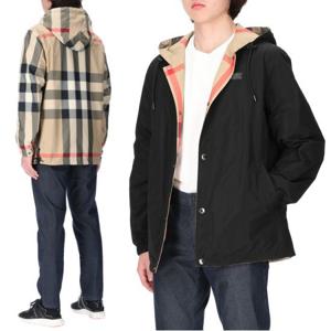 [버버리] 리버시블 체크 8043403 M ELMHURST R CHK GBTM 후드자