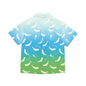 내셔널지오그래픽 키즈 K232USH610 패턴시어서커 반팔셔츠 BLUE