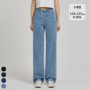 포레스트핏 (노컷진3탄) 세미와이드 청바지 4컬러