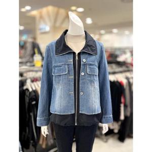 소고 세이브존01 배색 집업 청 자켓 AJ3GA06
