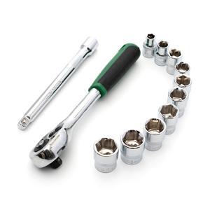 라쳇핸들 복스세트 3/8인치 12종/임팩 복스알 육각 소켓 렌치