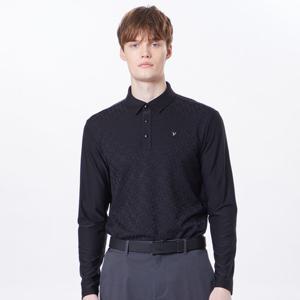 [볼빅어패럴] 남성 골프 로고 JQD 긴팔 티셔츠 VMTSO206_BK