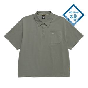 내셔널지오그래픽 N242UTS991 쿨링 반팔 카라 티셔츠 KHAKI
