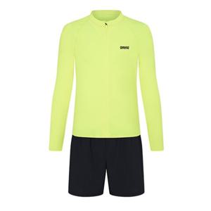 [아레나]남성 A4BM1PC02LIM 이니셜 레저 짚업 래쉬가드 세트 실내 비치 수영복