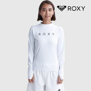 록시 로고 래쉬가드 WHT