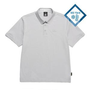 내셔널지오그래픽 N242MPL840 무봉제 냉감 카라 반팔티 GREY