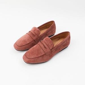 [신난다슈] 여성 로퍼 단화 2cm 플랫 구두 슬립온 발편한 쿠션 빅사이즈 RM248812 인디핑크